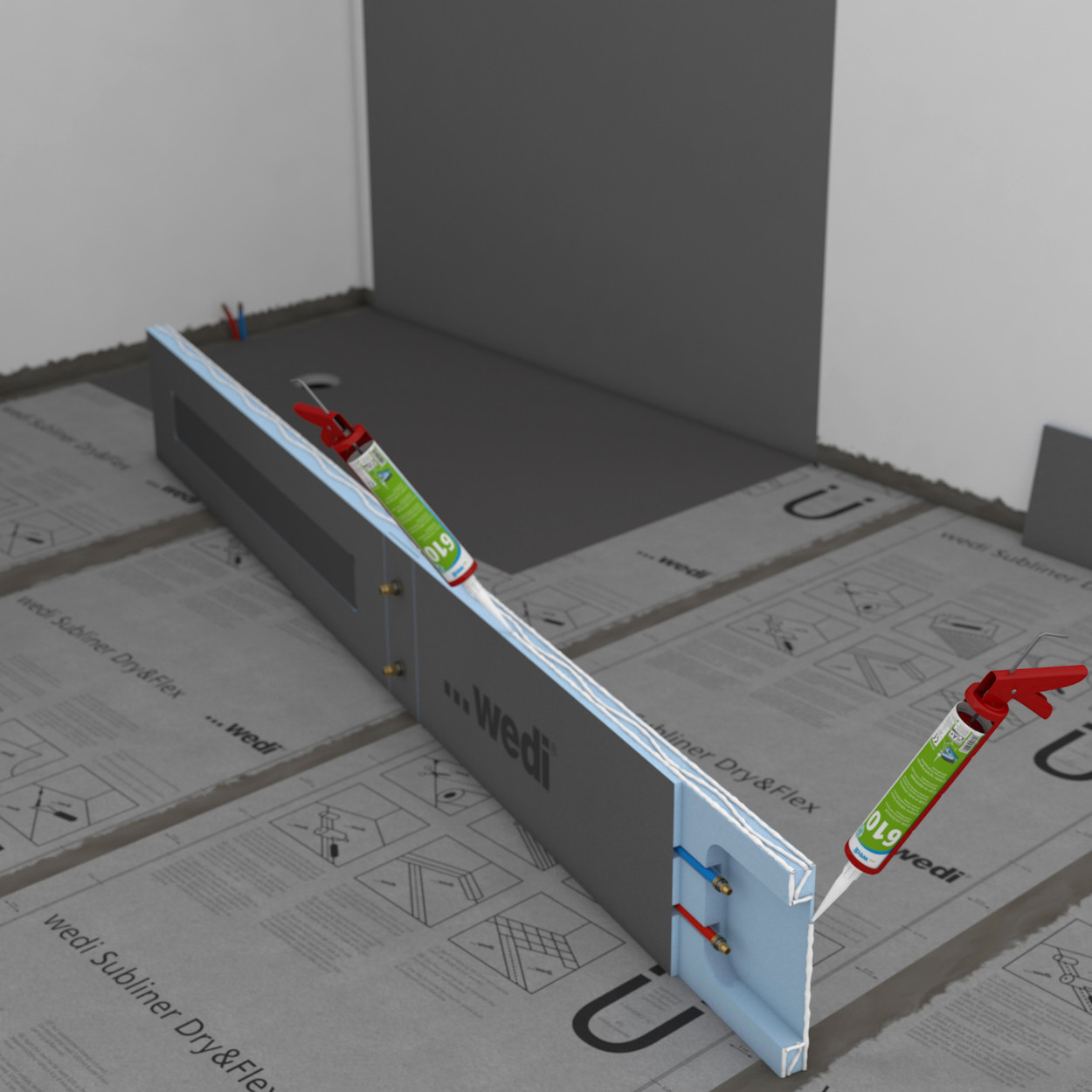wedi Sanwell Duschwandmodul XS